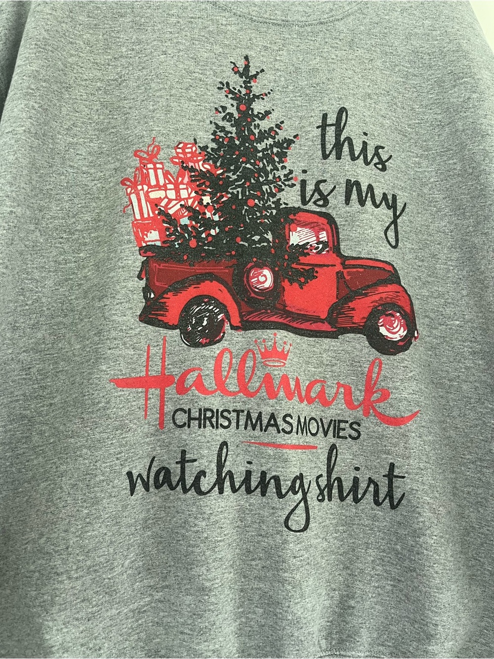 Hallmark Watching Christmas Movies Crewneck Gray Sweatshirt
Holidays Size Large - Picture 3 of 11